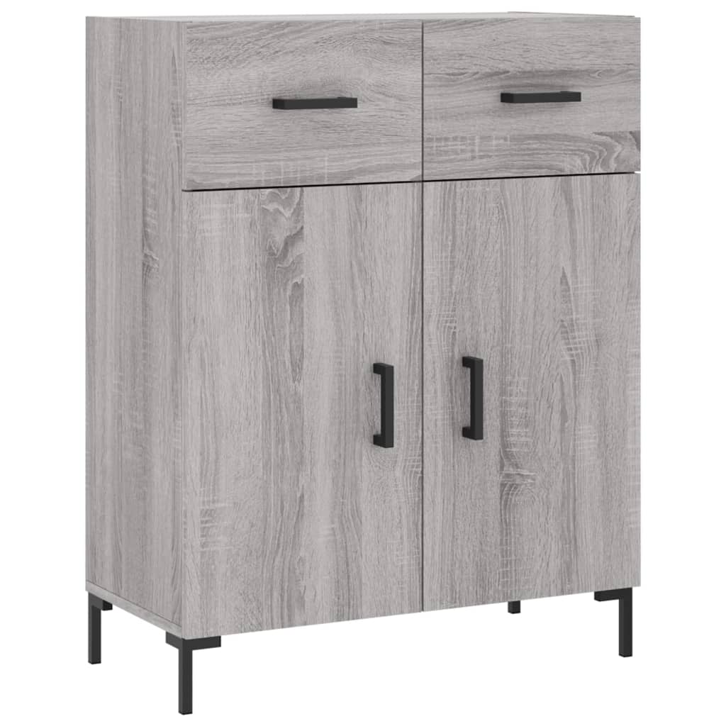 Highboard Grey Sonoma 69,5x34x180 cm Engineered Wood