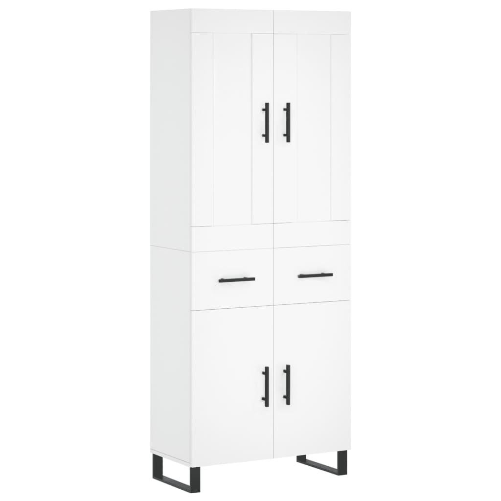 vidaXL Highboard White 69.5x34x180 cm Engineered Wood