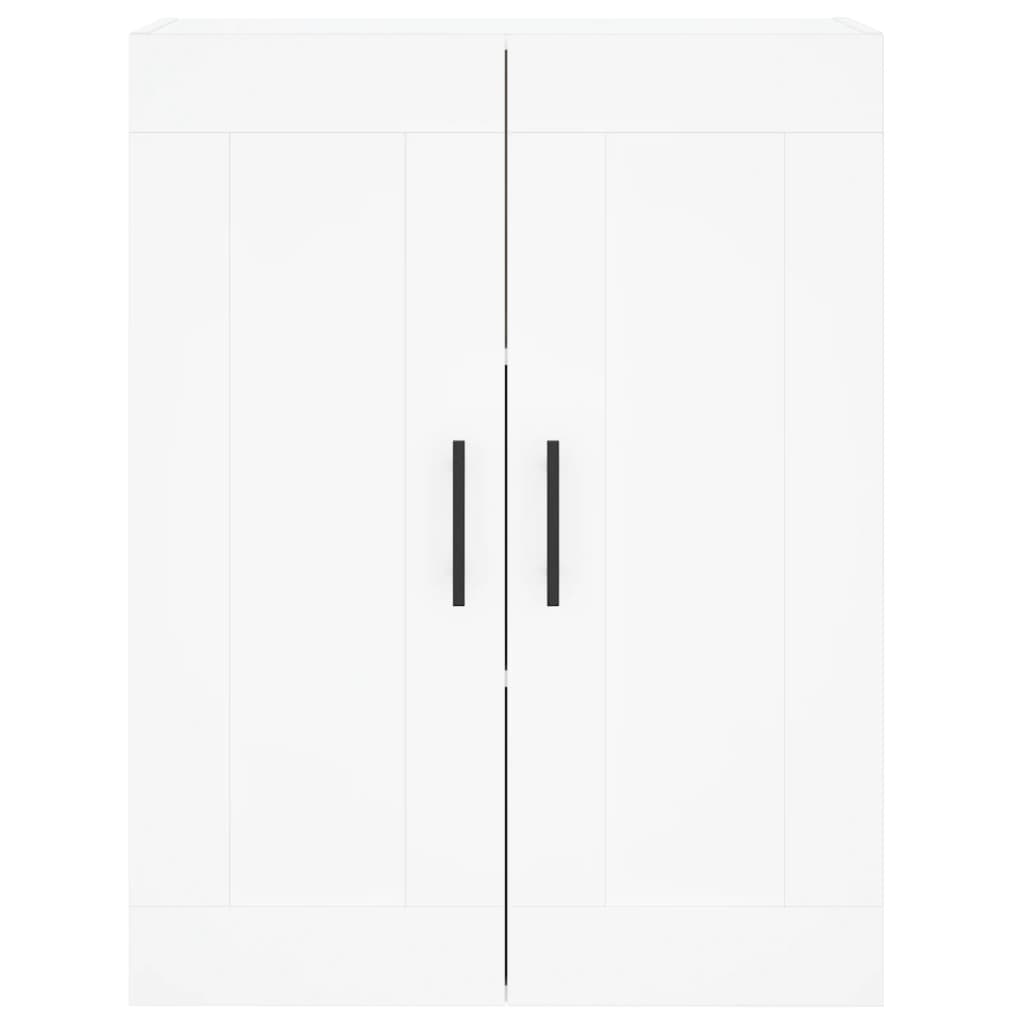 Highboard White 69,5x34x180 cm Engineered Wood