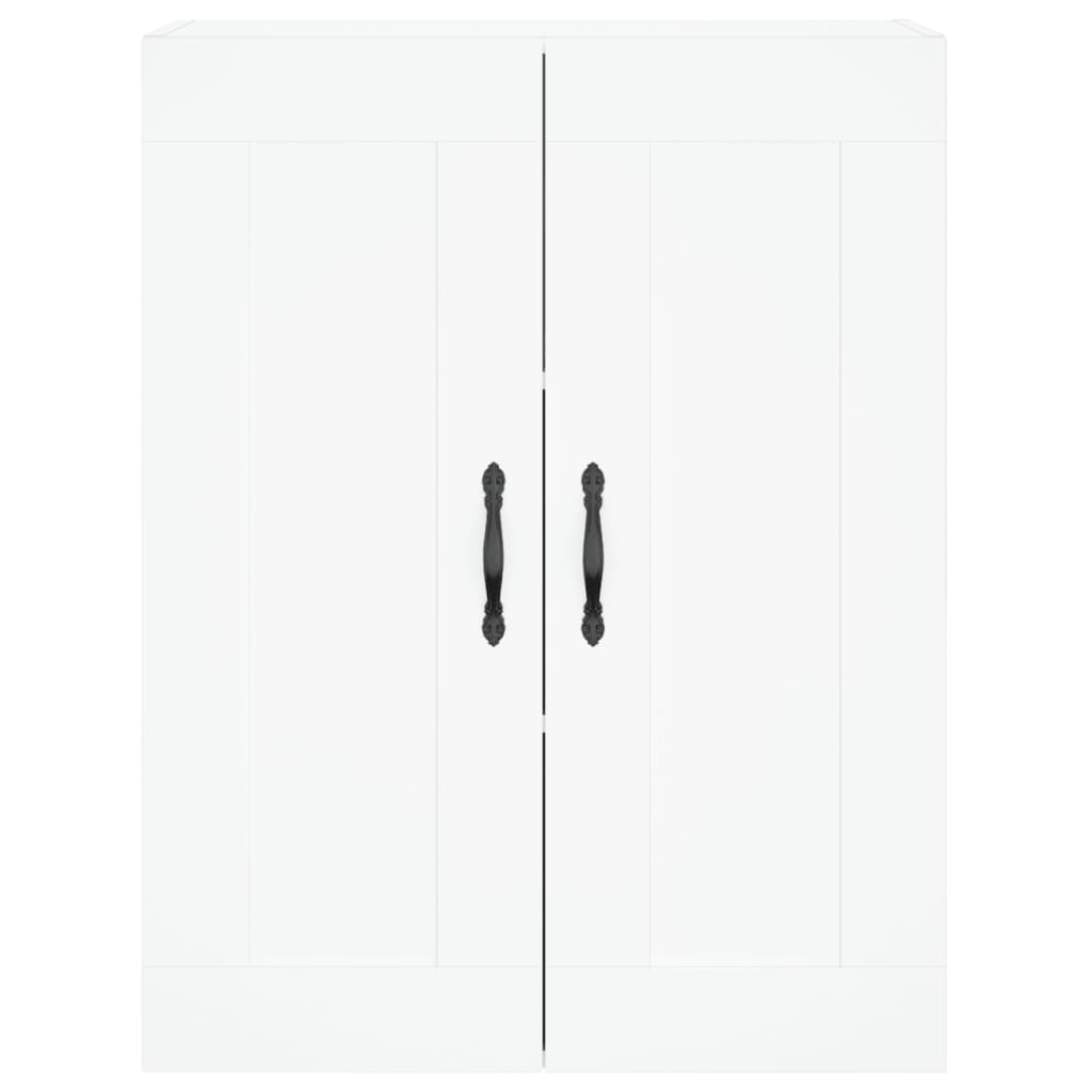 Highboard White 69.5x34x180 cm Engineered Wood