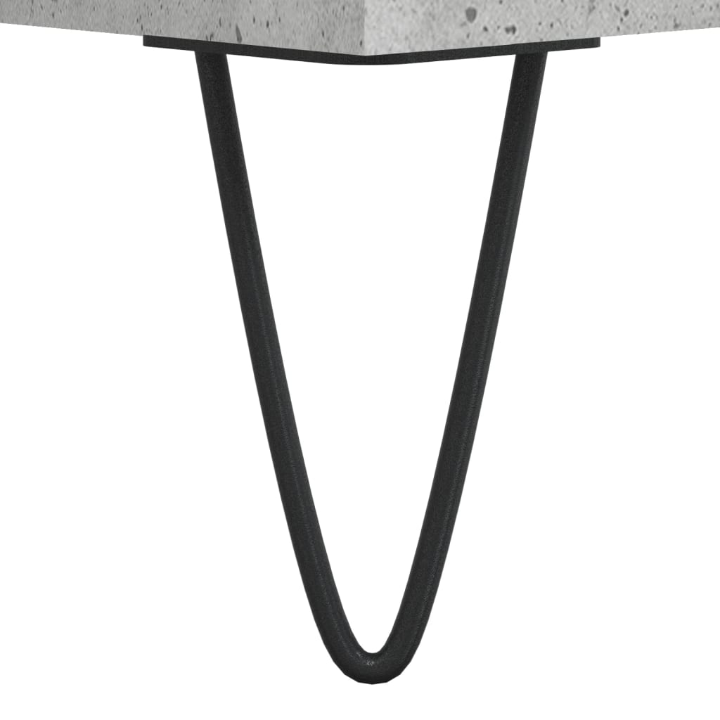 Highboard Concrete Grey 69,5x34x180 cm Engineered Wood