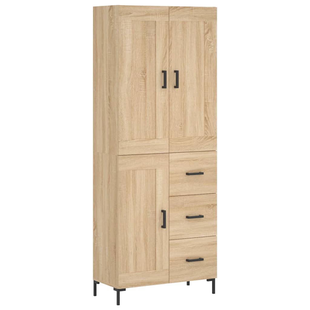 Highboard Sonoma Oak 69,5x34x180 cm Engineered Wood