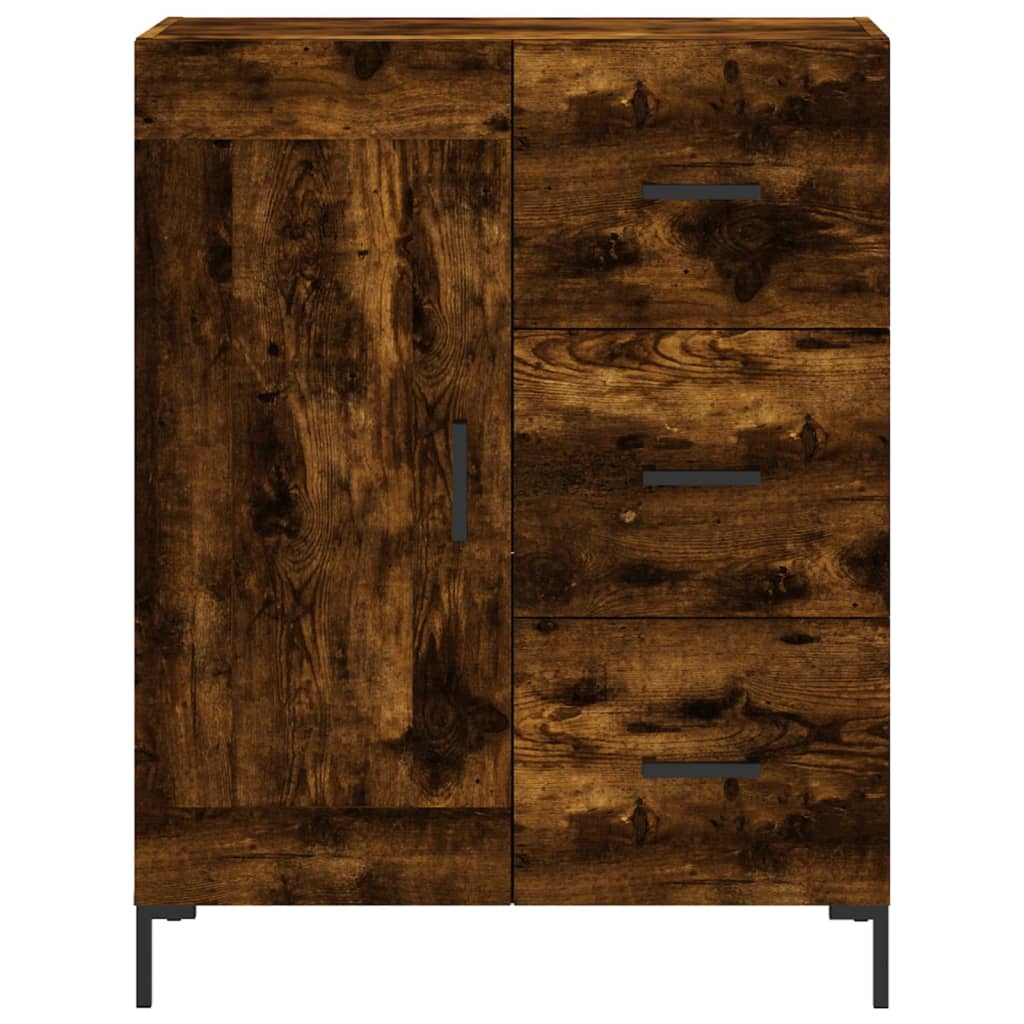 Highboard Smoked Oak 69,5x34x180 cm Engineered Wood