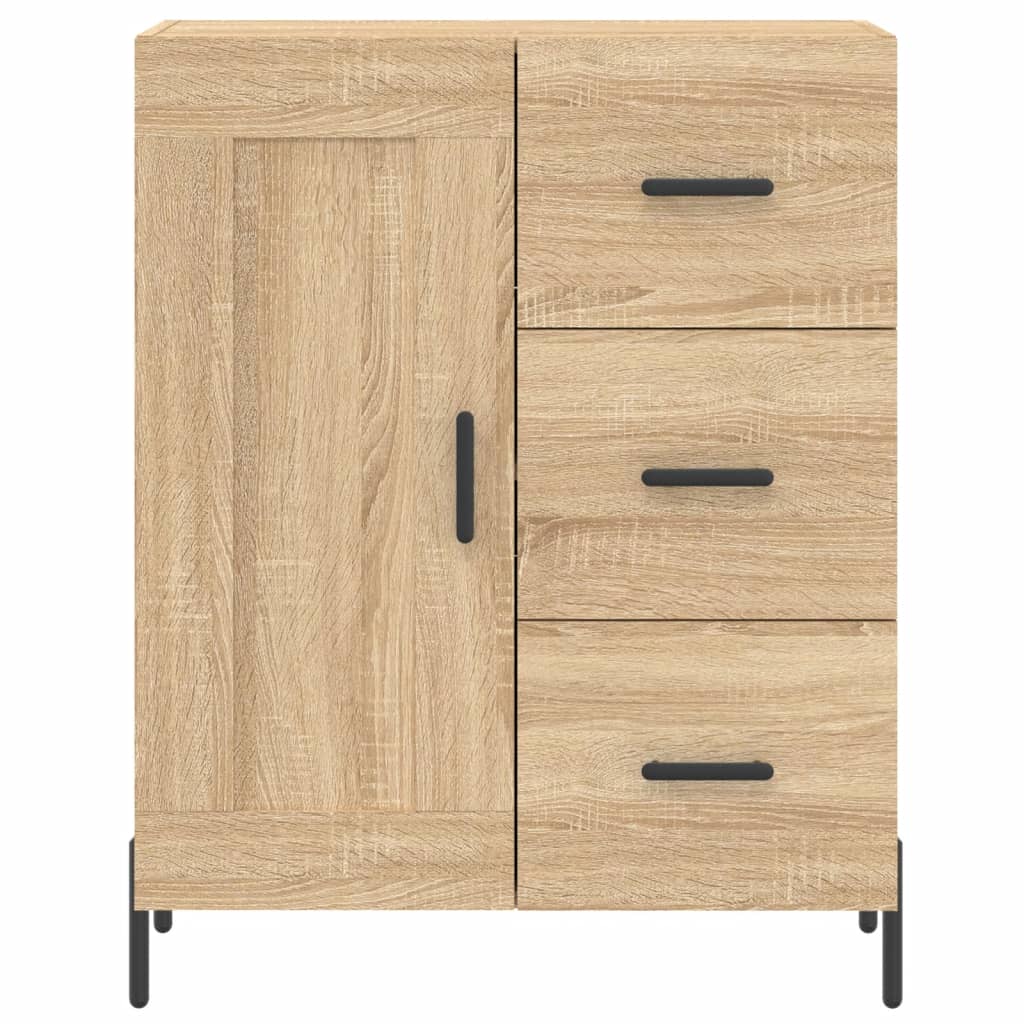 vidaXL Highboard Sonoma Oak 69.5x34x180 cm Engineered Wood