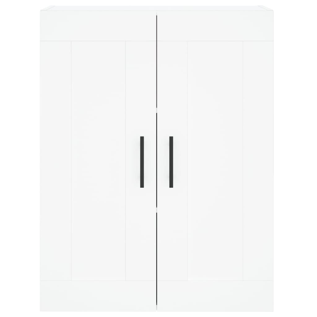 Highboard White 69,5x34x180 cm Engineered Wood
