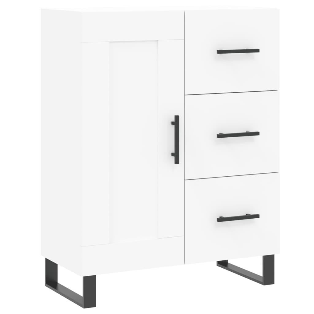 Highboard White 69,5x34x180 cm Engineered Wood