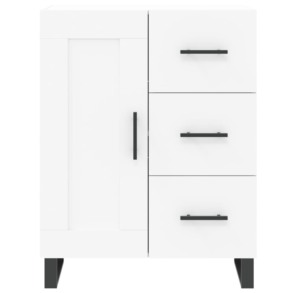 Highboard White 69,5x34x180 cm Engineered Wood