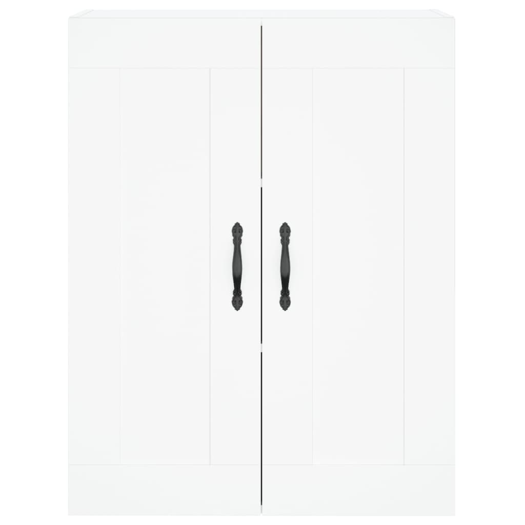 Highboard White 69.5x34x180 cm Engineered Wood