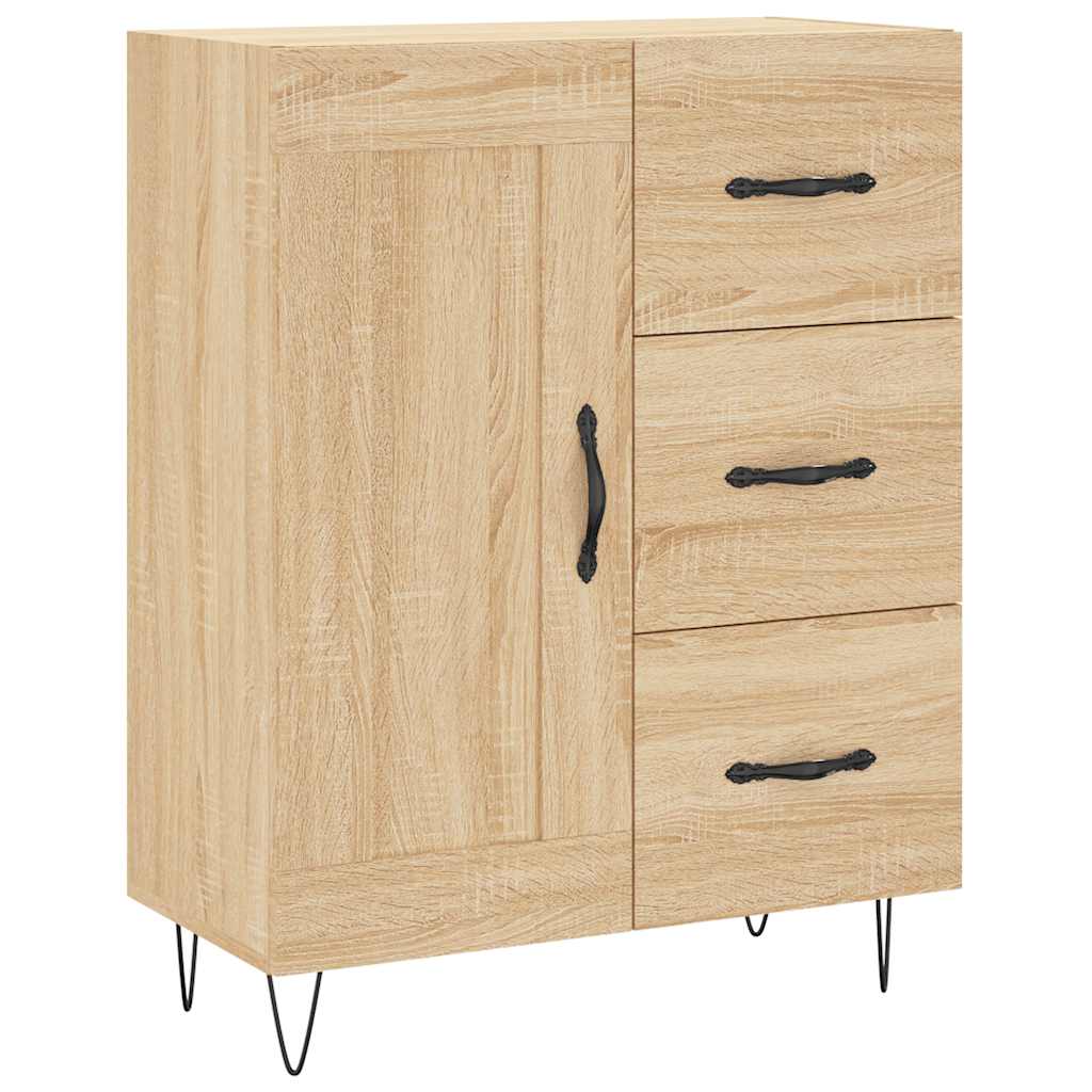Highboard Sonoma Oak 69,5x34x180 cm Engineered Wood