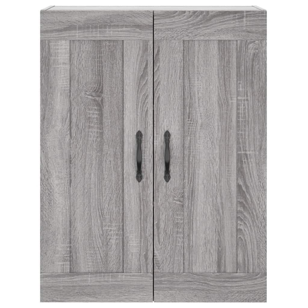 Highboard Grey Sonoma 69,5x34x180 cm Engineered Wood