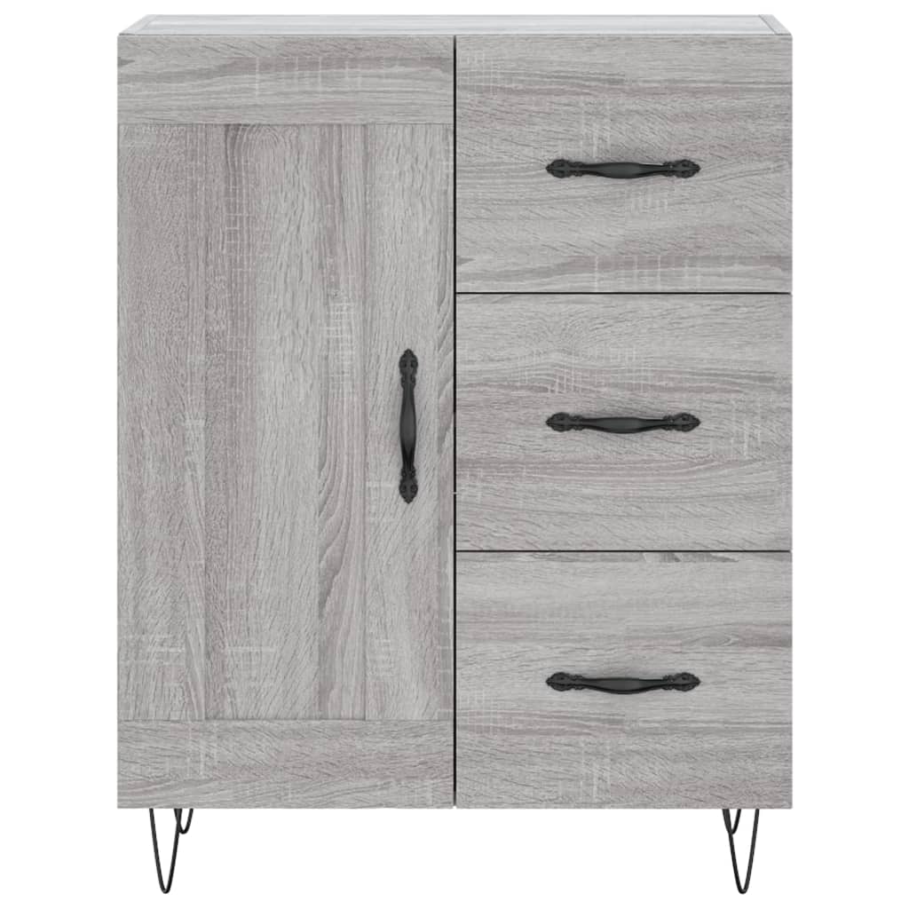 Highboard Grey Sonoma 69,5x34x180 cm Engineered Wood