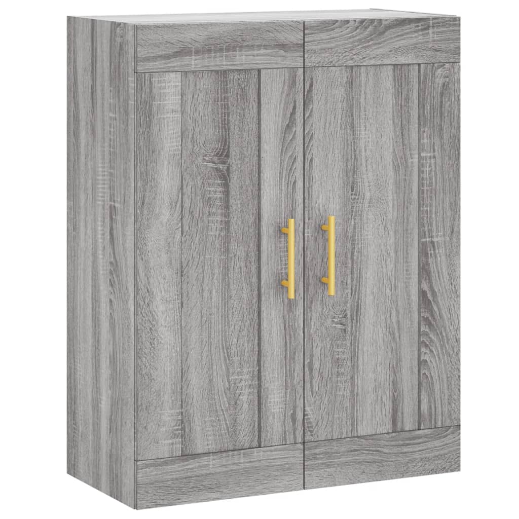 Highboard Grey Sonoma 69.5x34x180 cm Engineered Wood