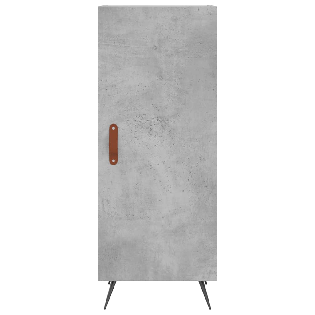 Highboard Concrete Grey 34.5x34x180 cm Engineered Wood