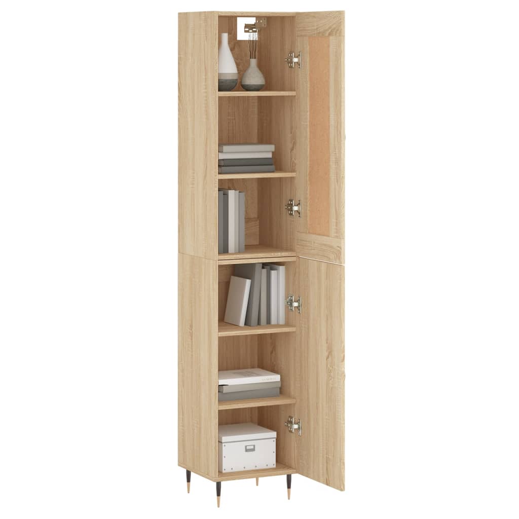 Highboard Sonoma Oak 34.5x34x180 cm Engineered Wood