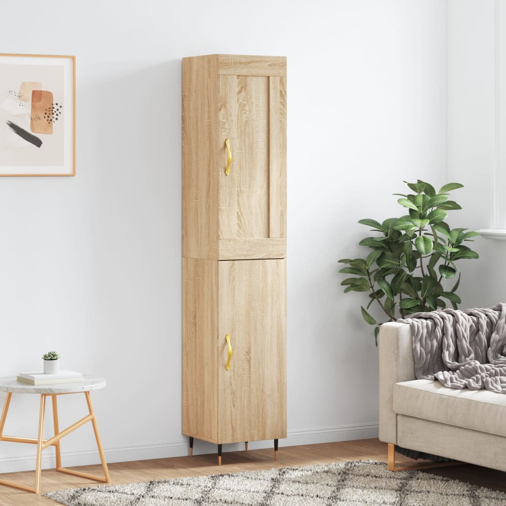 Highboard Sonoma Oak 34.5x34x180 cm Engineered Wood