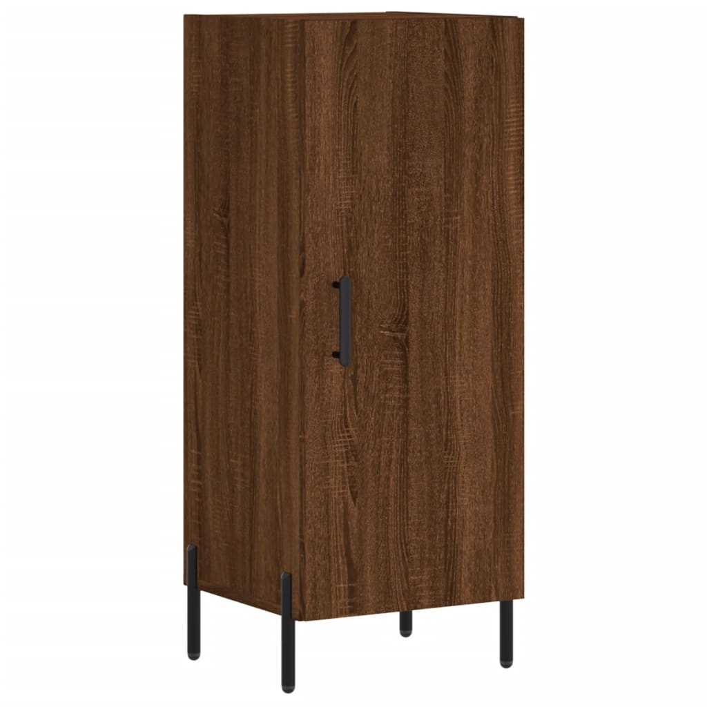 vidaXL Highboard Brown Oak 34.5x34x180 cm Engineered Wood