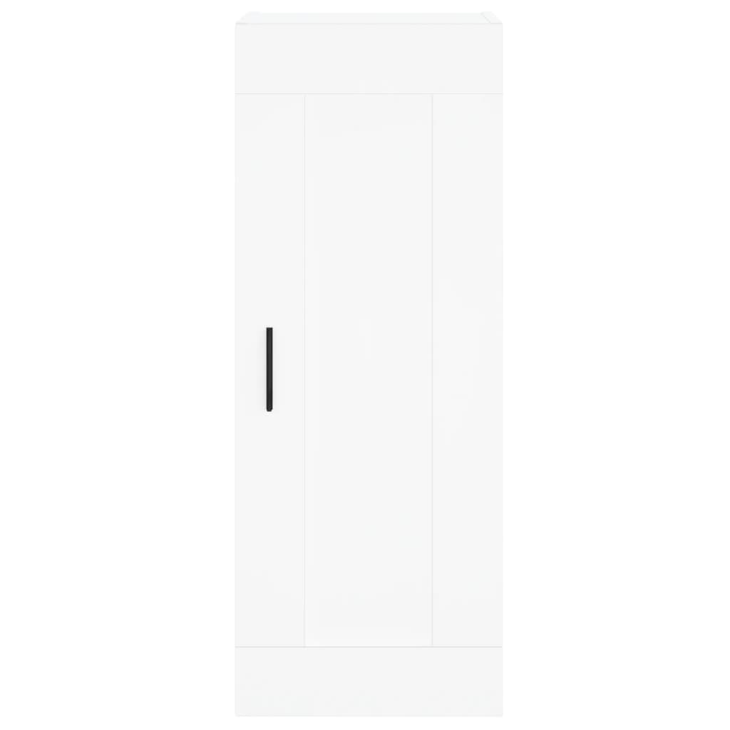 Highboard White 34.5x34x180 cm Engineered Wood