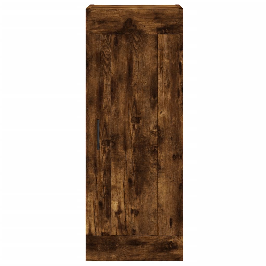 Highboard Smoked Oak 34,5x34x180 cm Engineered Wood