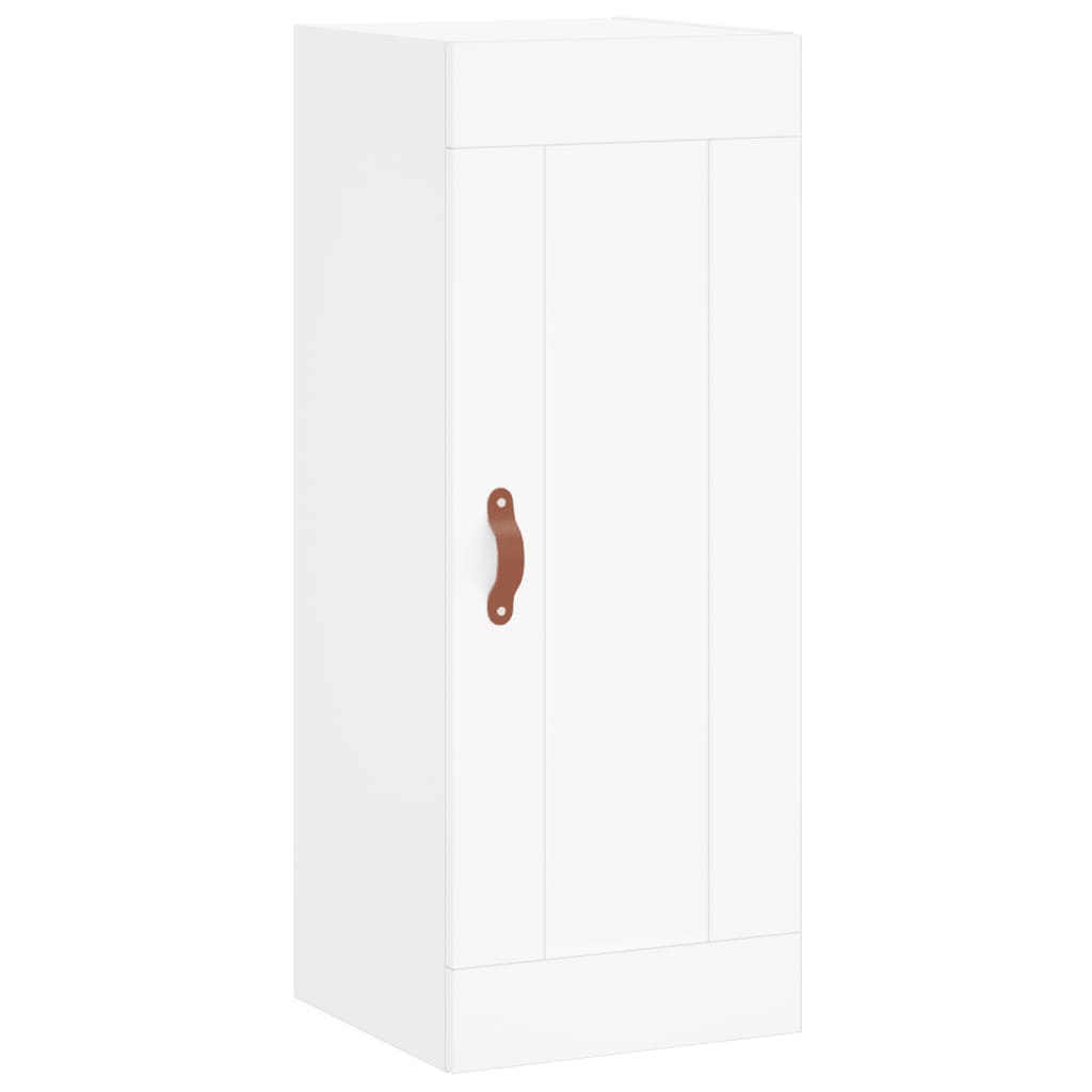Highboard White 34,5x34x180 cm Engineered Wood