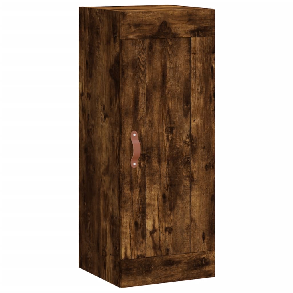 Highboard Smoked Oak 34.5x34x180 cm Engineered Wood