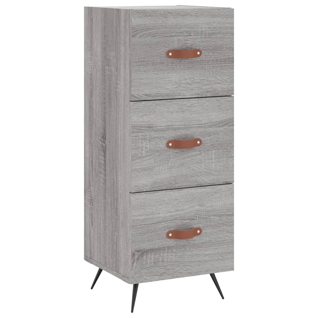 Highboard Grey Sonoma 34,5x34x180 cm Engineered Wood