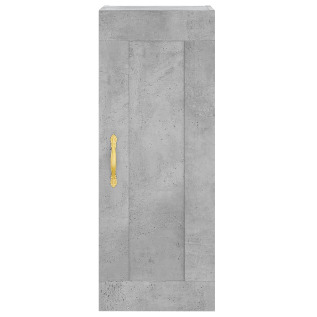 Highboard Concrete Grey 34,5x34x180 cm Engineered Wood