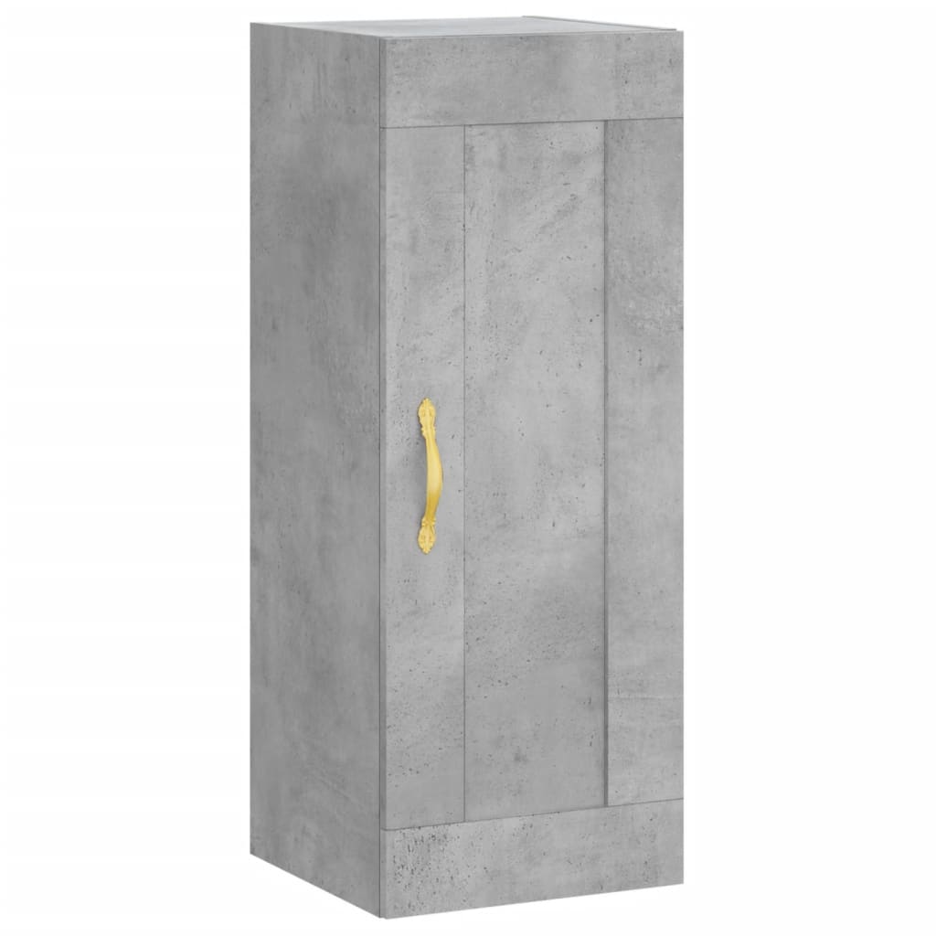 Highboard Concrete Grey 34,5x34x180 cm Engineered Wood