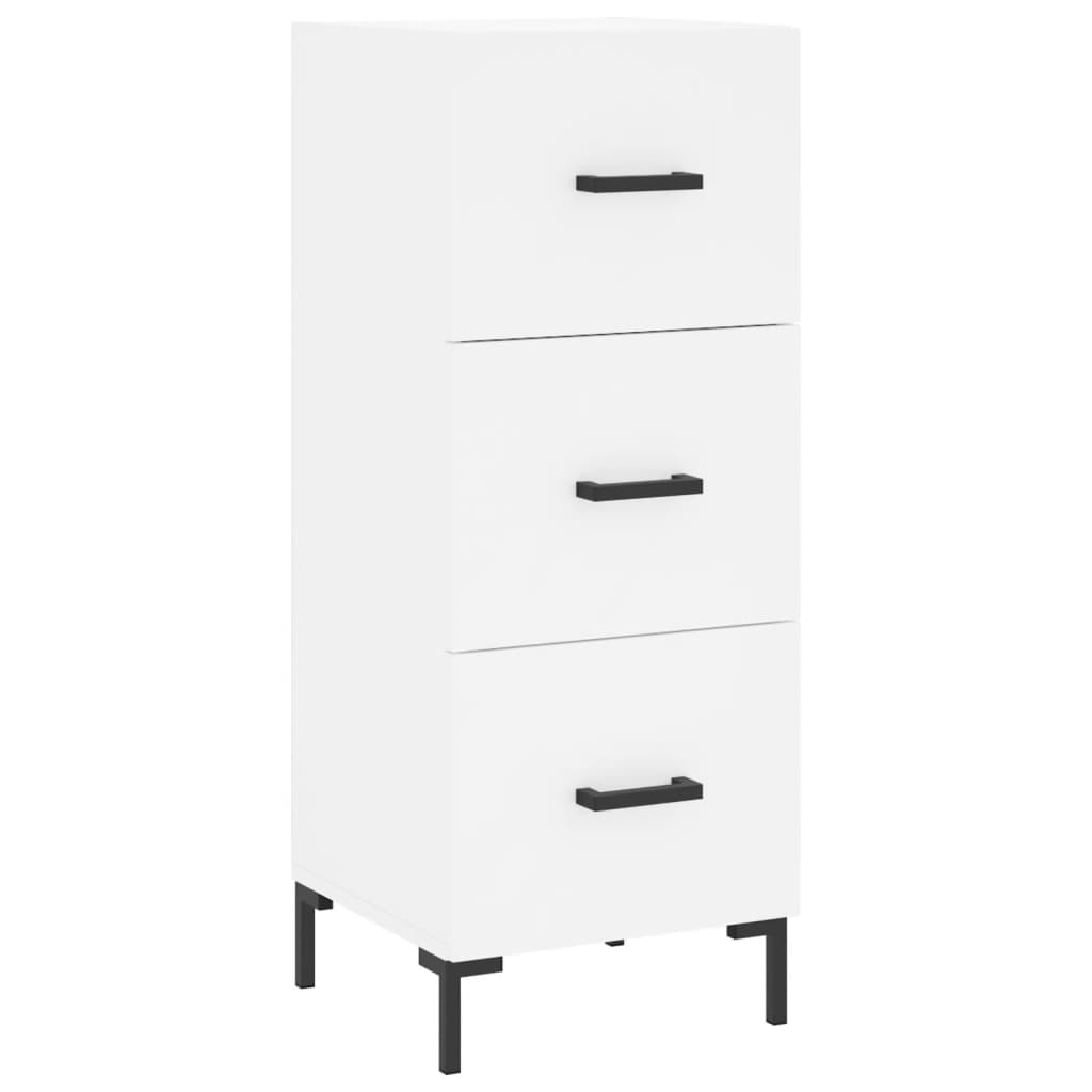 Highboard White 34,5x34x180 cm Engineered Wood