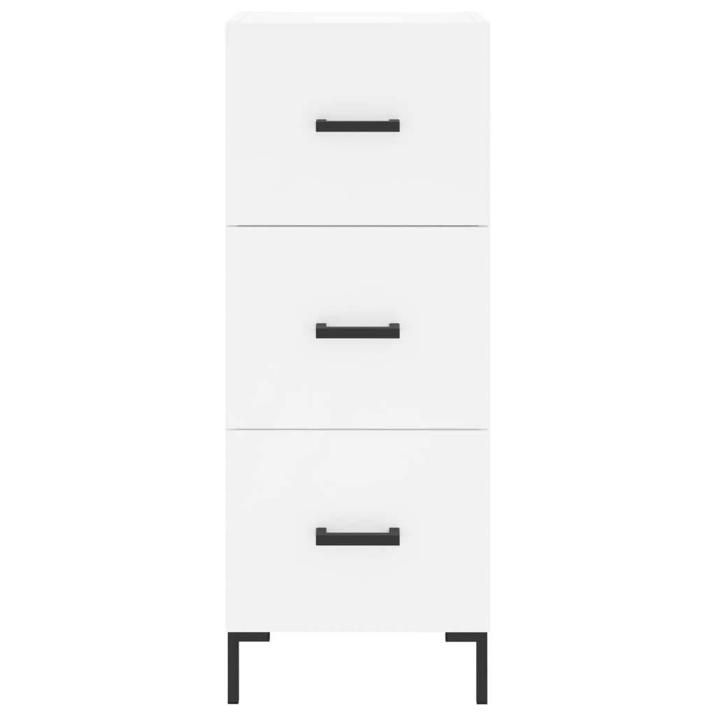 Highboard White 34,5x34x180 cm Engineered Wood