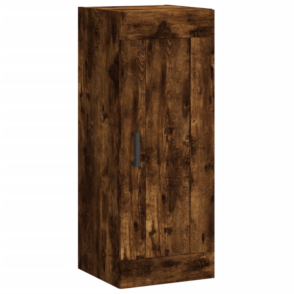 Highboard Smoked Oak 34,5x34x180 cm Engineered Wood