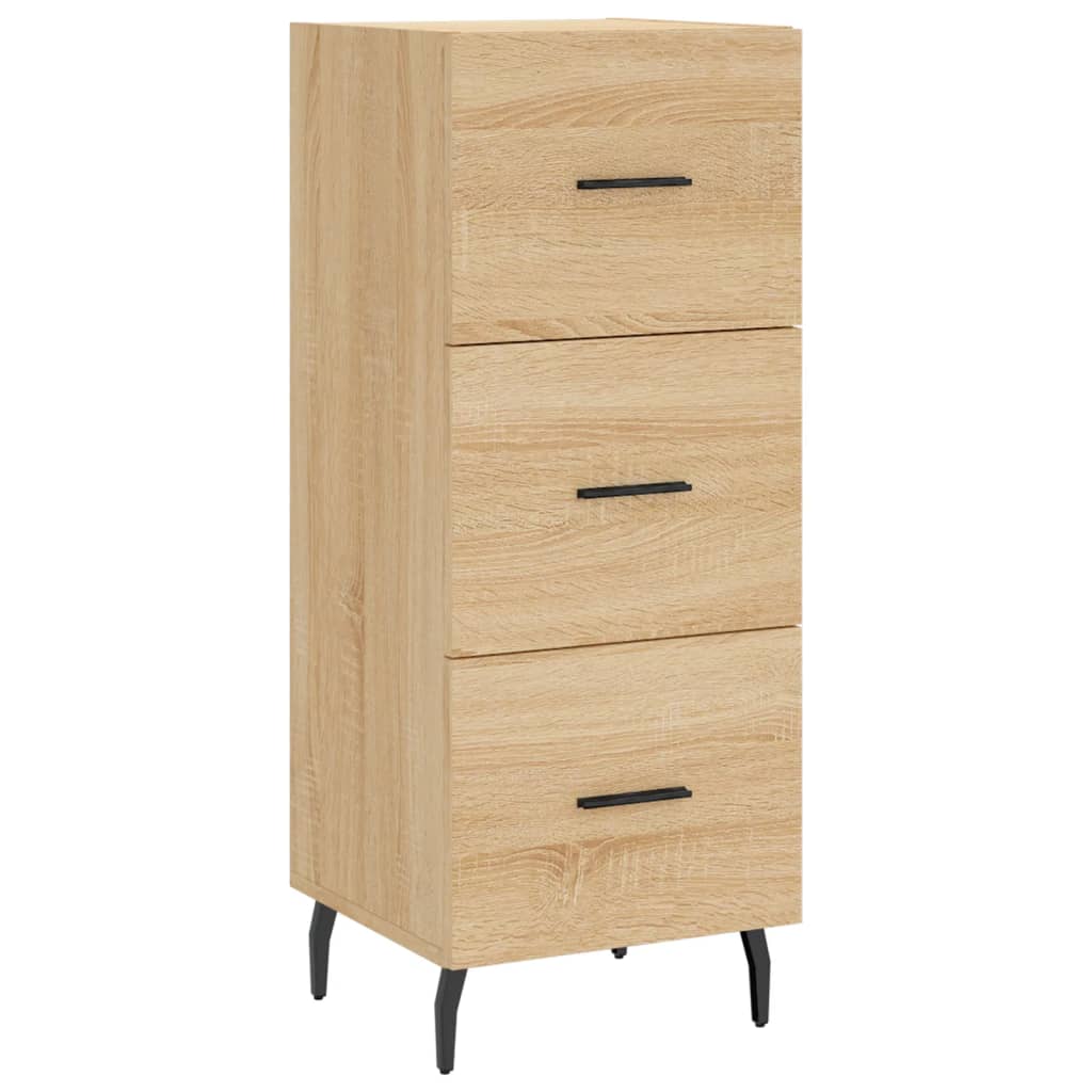 vidaXL Highboard Sonoma Oak 34.5x34x180 cm Engineered Wood