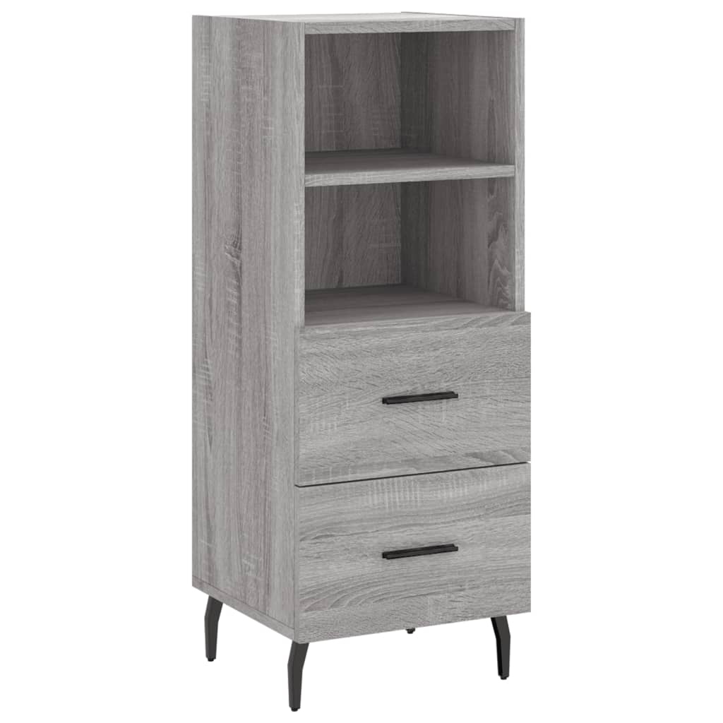 Highboard Grey Sonoma 34,5x34x180 cm Engineered Wood