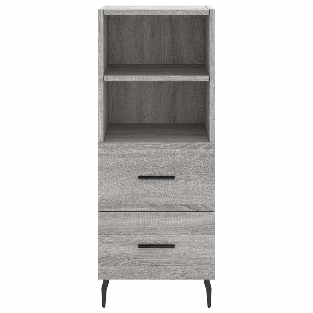 Highboard Grey Sonoma 34,5x34x180 cm Engineered Wood