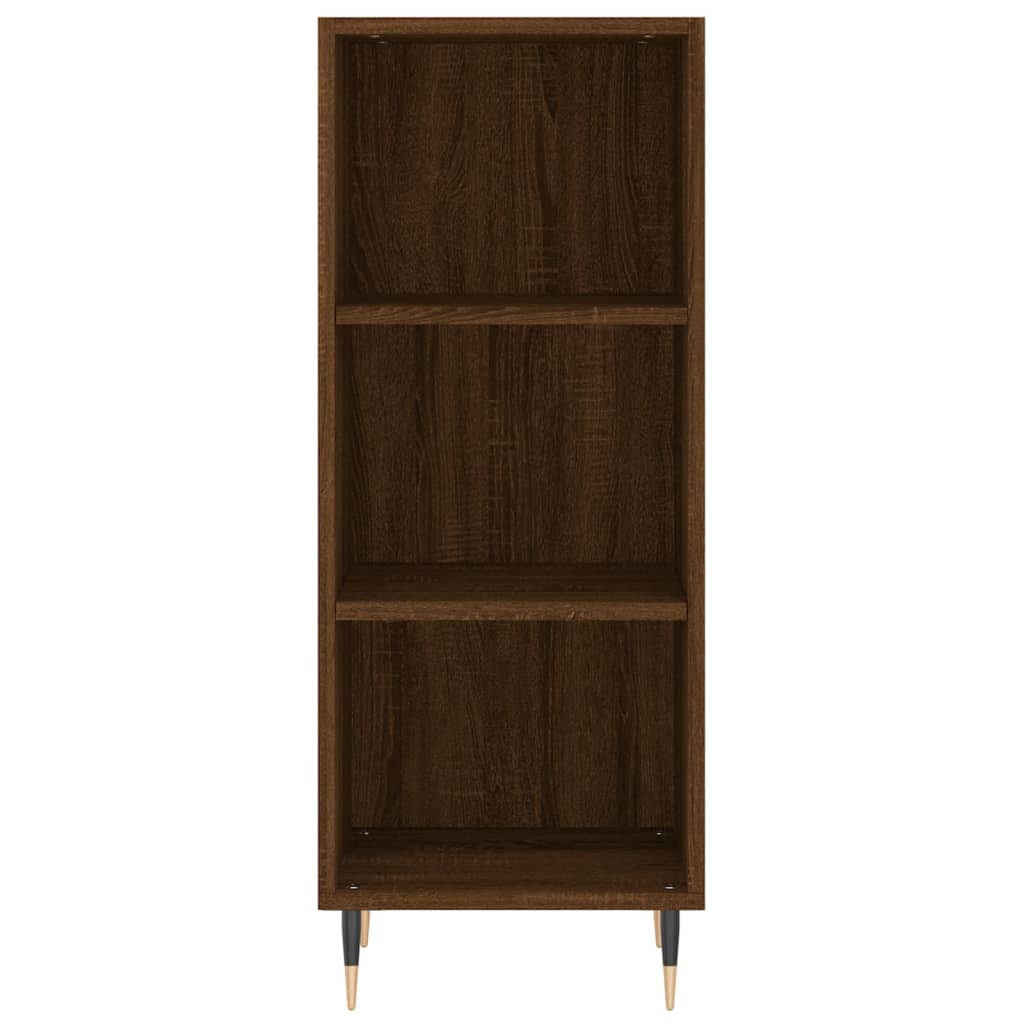 vidaXL Highboard Brown Oak 34.5x34x180 cm Engineered Wood