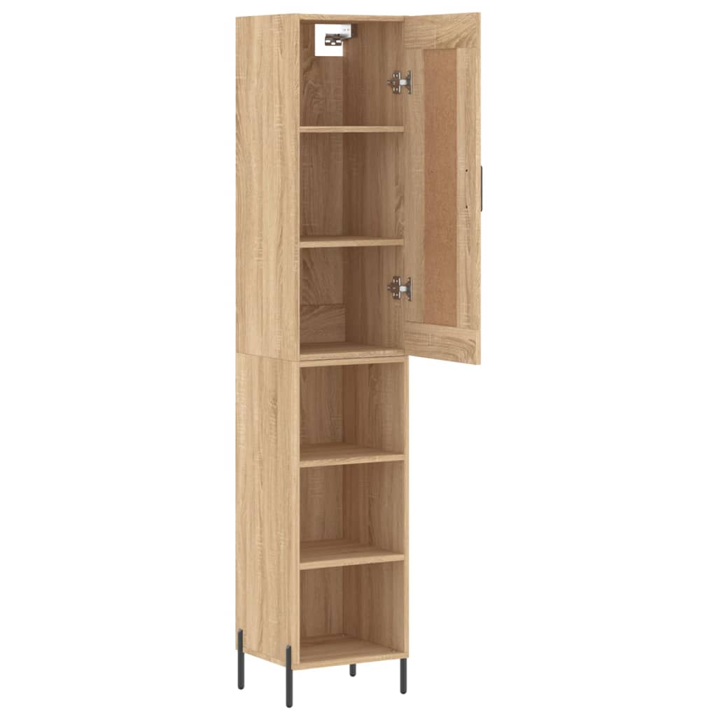 Highboard Sonoma Oak 34,5x34x180 cm Engineered Wood