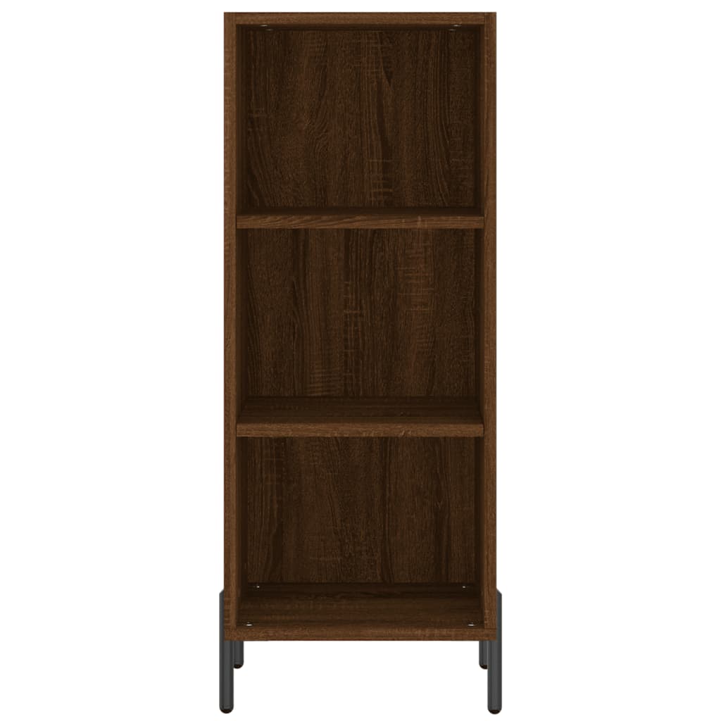 vidaXL Highboard Brown Oak 34.5x34x180 cm Engineered Wood