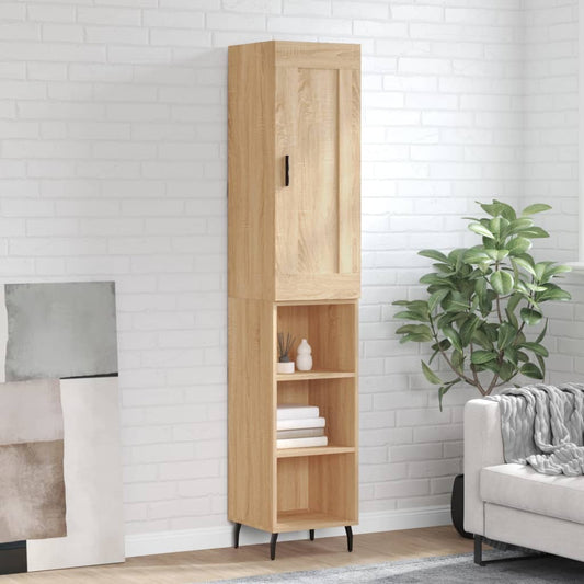 Highboard Sonoma Oak 34,5x34x180 cm Engineered Wood