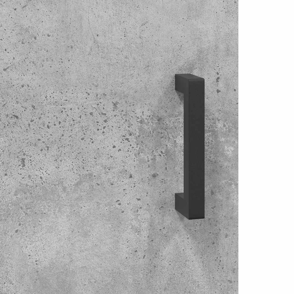 Highboard Concrete Grey 69,5x34x180 cm Engineered Wood