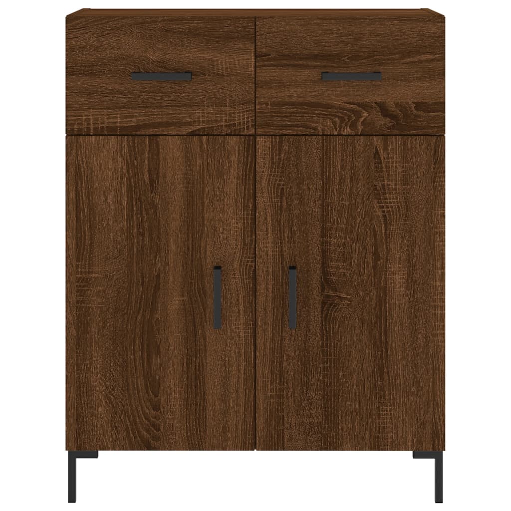 vidaXL Highboard Brown Oak 69.5x34x180 cm Engineered Wood