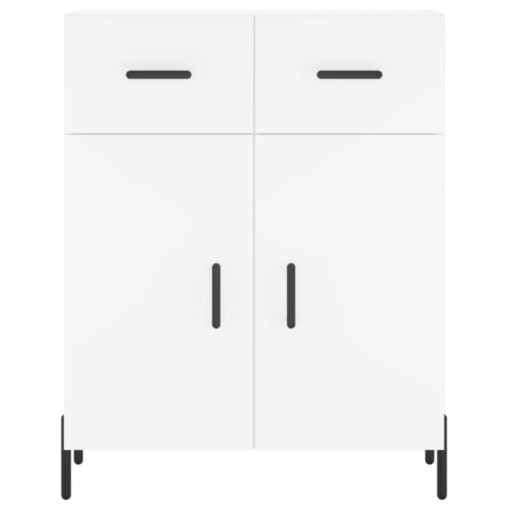 Highboard White 69,5x34x180 cm Engineered Wood