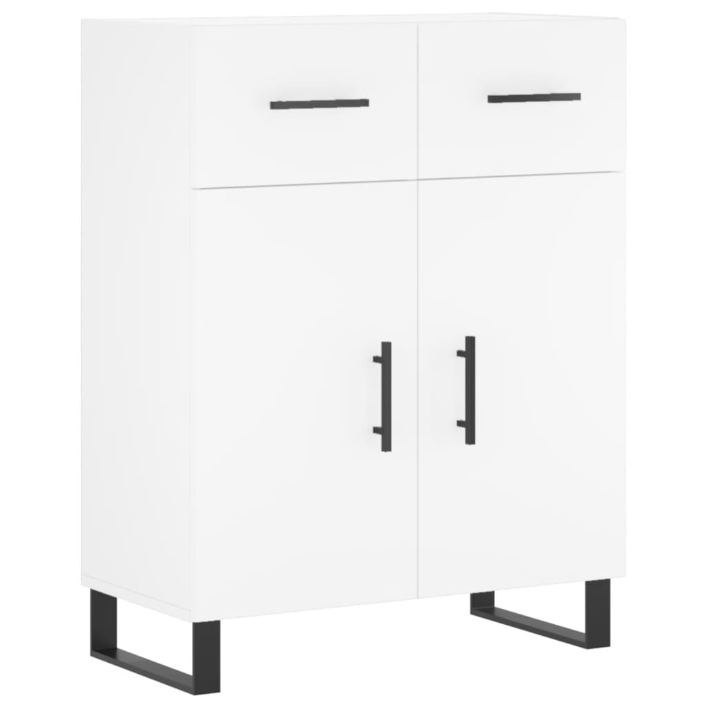 Highboard White 69,5x34x180 cm Engineered Wood