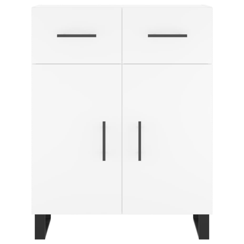 Highboard White 69,5x34x180 cm Engineered Wood