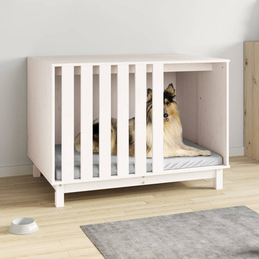 vidaXL Dog House White 100x70x72 cm Solid Wood Pine