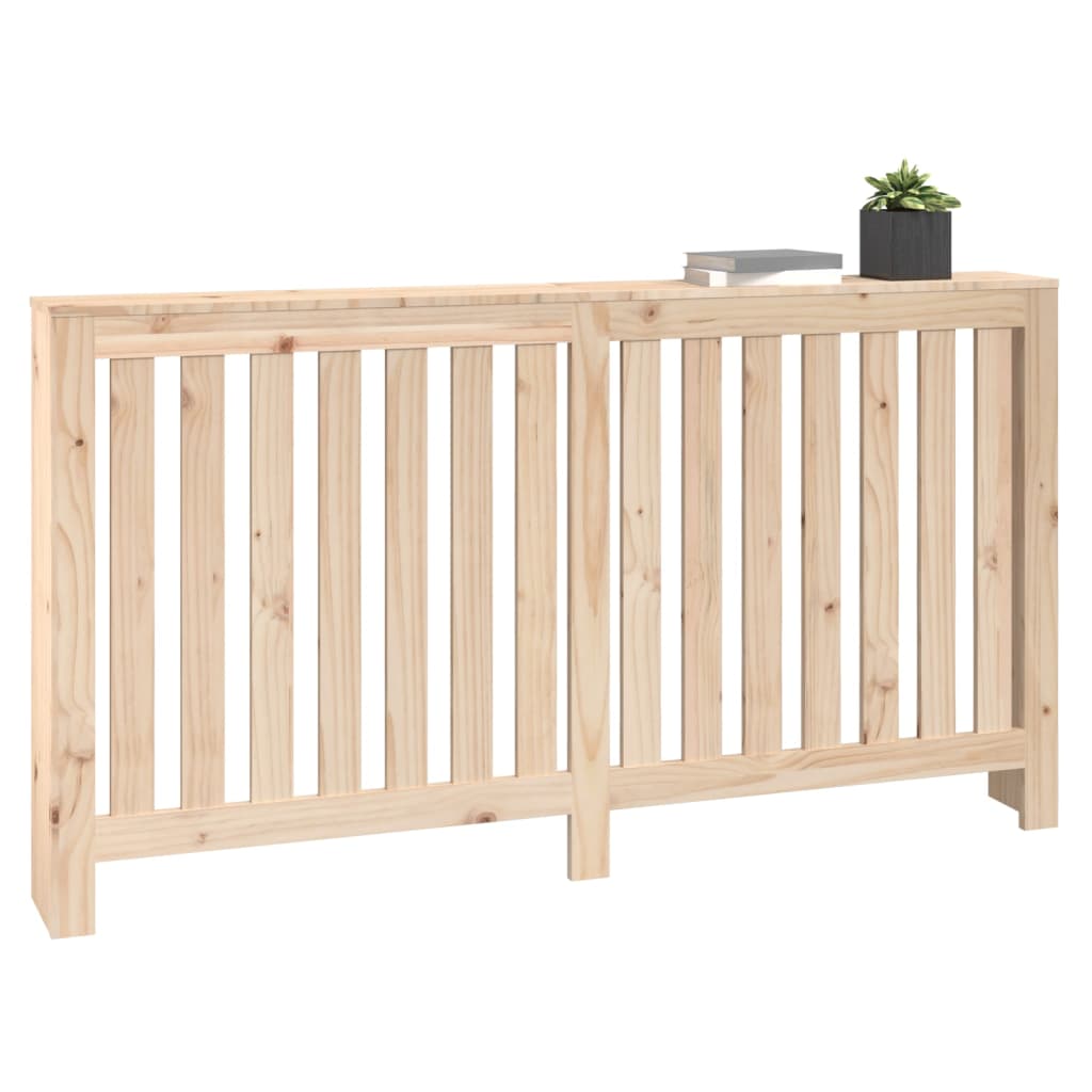 vidaXL Radiator Cover 153x19x84 cm Solid Wood Pine