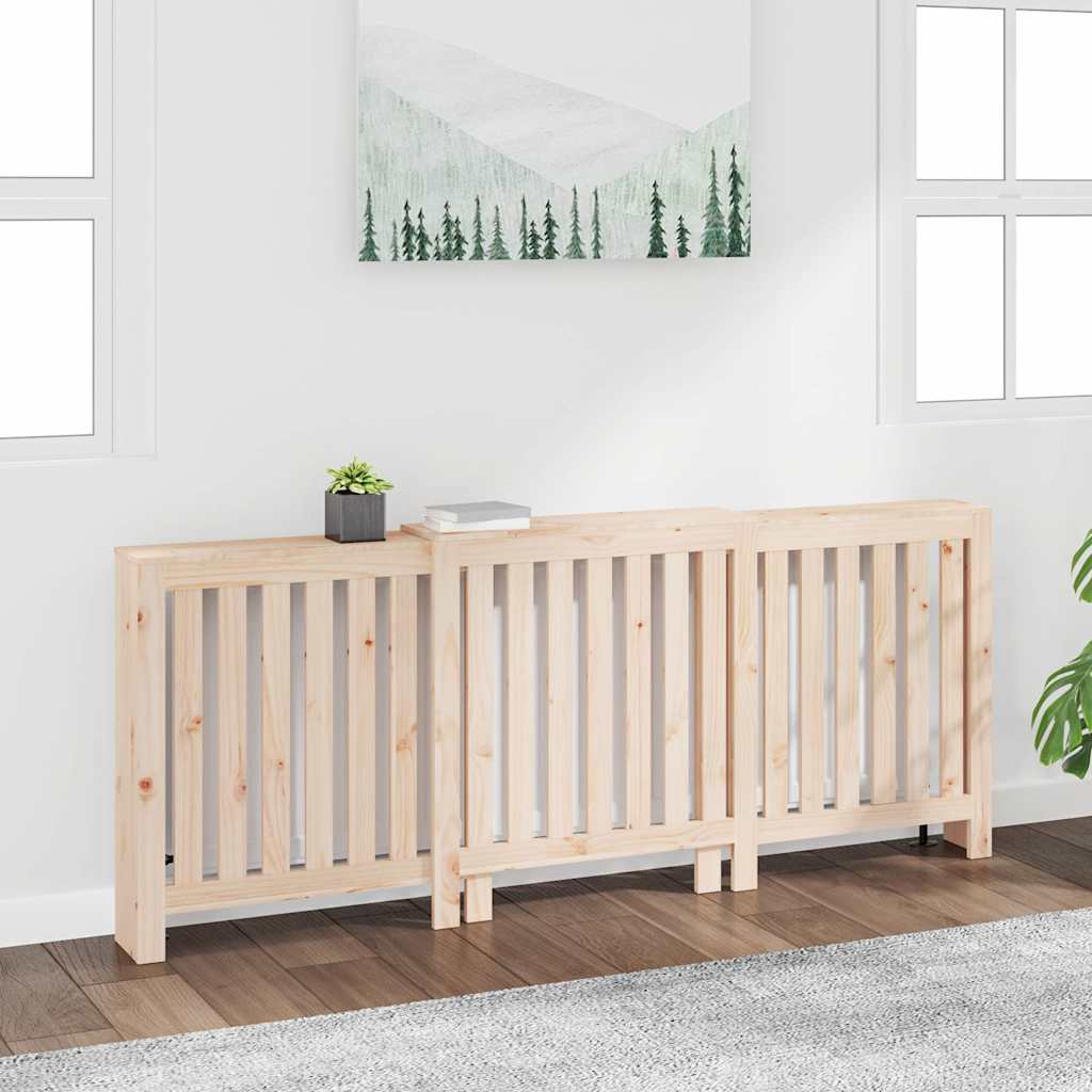 Radiator Cover 210x21x85 cm Solid Wood Pine