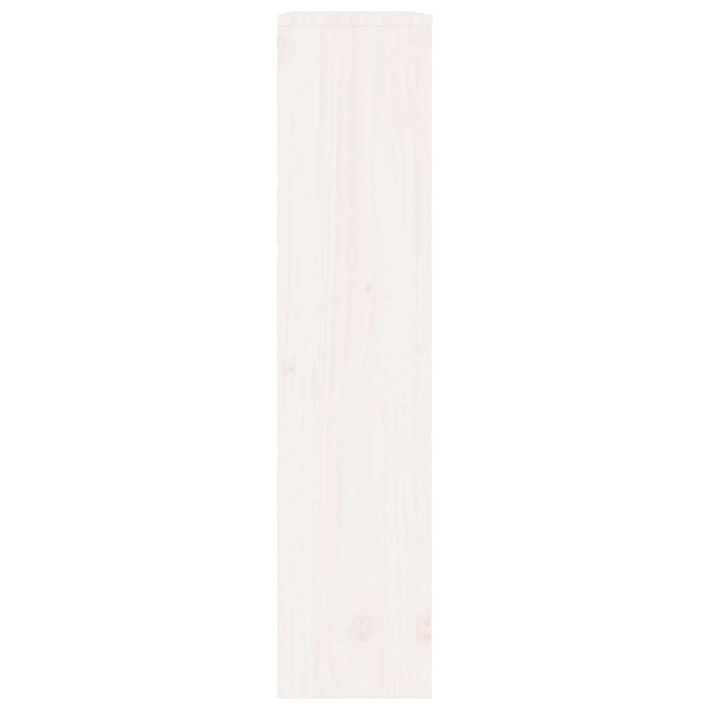 Radiator Cover White 79.5x19x84 cm Solid Wood Pine