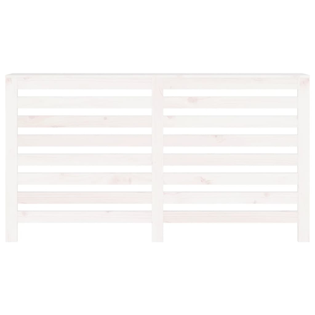 Radiator Cover White 153x19x84 cm Solid Wood Pine