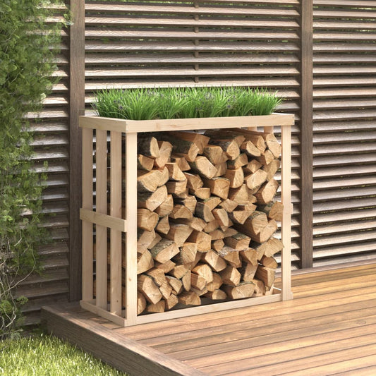 vidaXL Outdoor Log Holder 108x52x106 cm Solid Wood Pine