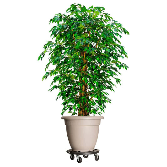 Plant Trolleys with Wheels 3 pcs Diameter 40 cm Black 275 kg