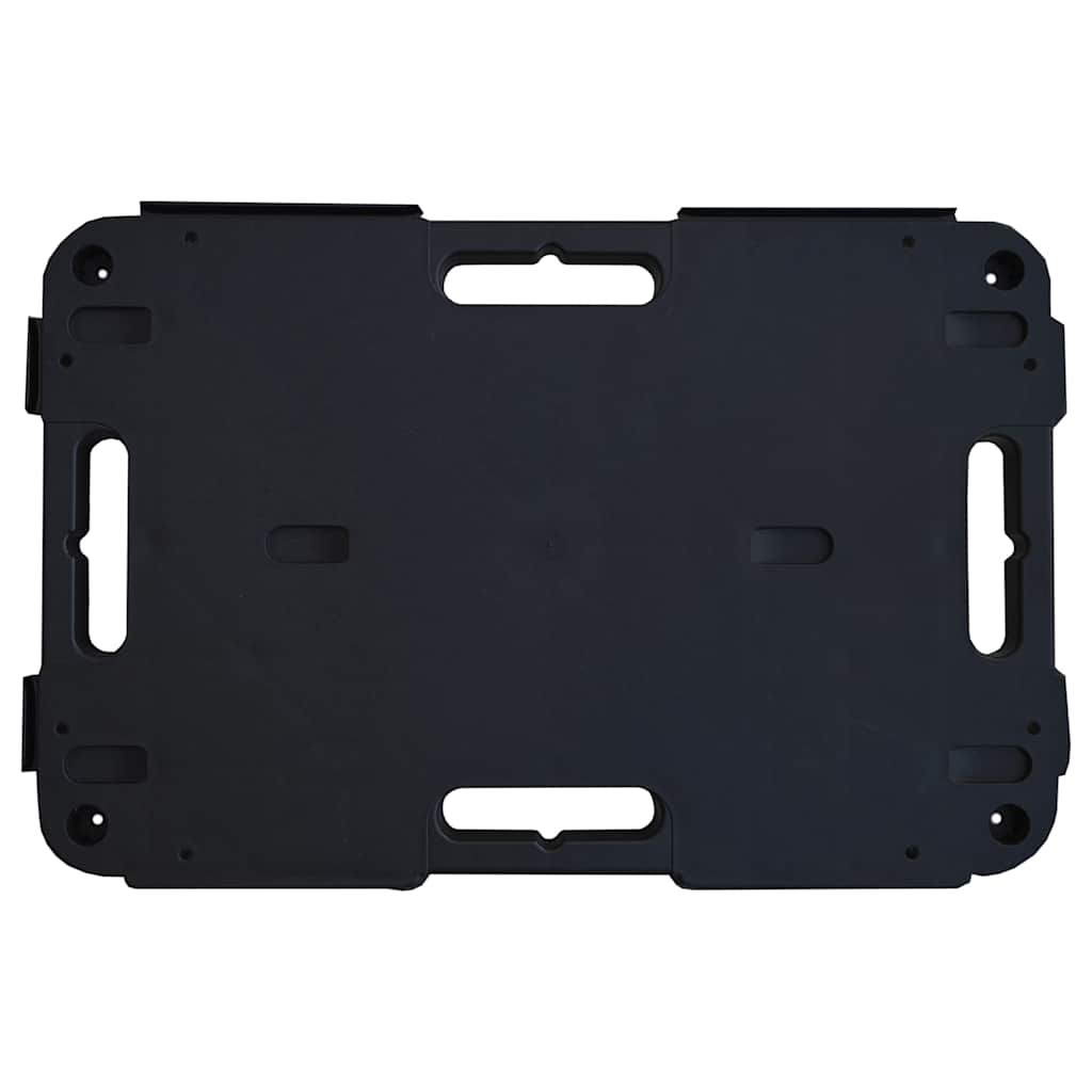 Transport Trolleys 3 pcs Black 58x38x12 cm Polypropylene